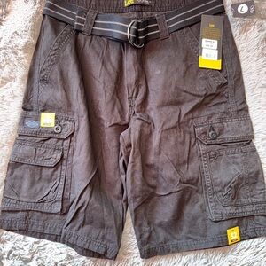 Lee Black Cargo Shorts‎ with Utility Pockets